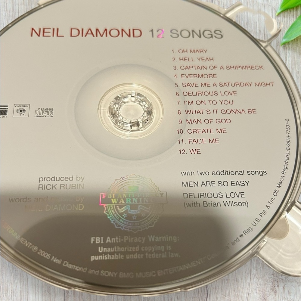 CD Neil Diamond 12 Songs Gatefold Booklet Music - Picture 3 of 6